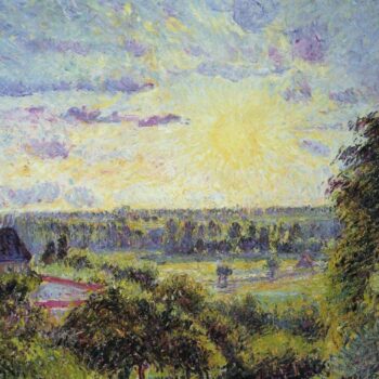 Sunset at Eragny, 1891