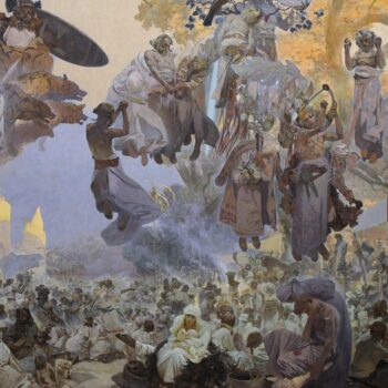 Svetovid Celebration in RĚ_gen Alfons Mucha