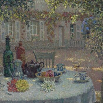 Table with Dahlias, 1918