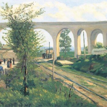 The Arcueil Aqueduct at Sceaux Railroad Crossing, 1874