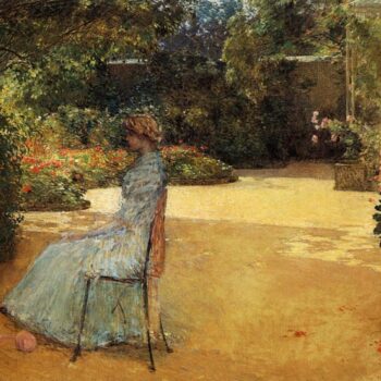 The Artist's Wife in a Garden, Villiers-le-Bel, 1889