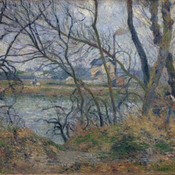 The Banks of the Oise near Pontoise, Grey Weather, 1877