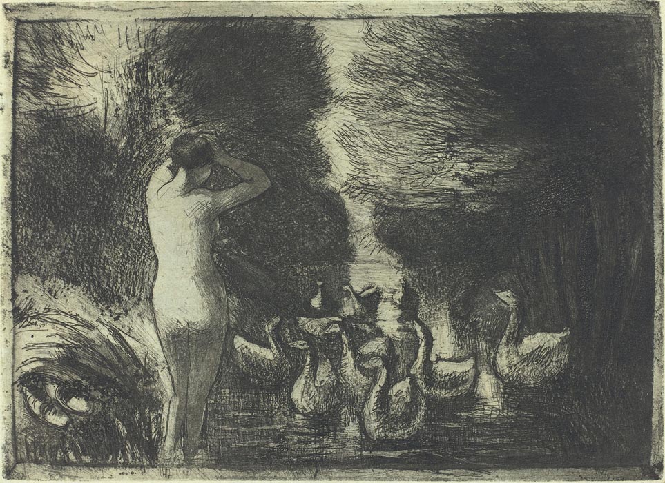 The Bather and the Geese, 1895