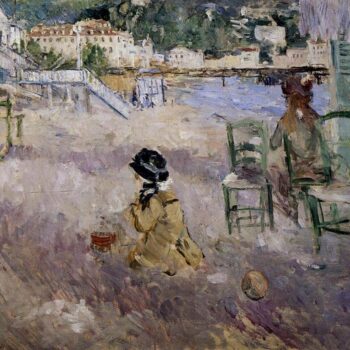 The Beach at Nice - 1882