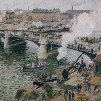 The Bridge of Boieldieu, Rouen - Damp Weather, 1896