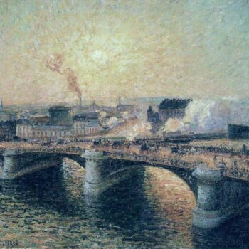 The Bridge of Boieldieu, Rouen - Sunset, 1896