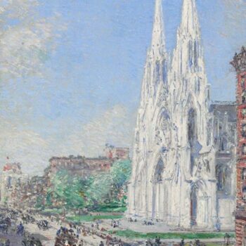 The Cathedral and Fifth Avenue in June, 1893