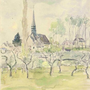 The Church at Eragny, 1887