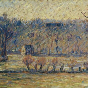 The Coast at Vaches-Bazincourt - Snow Effect, 1890