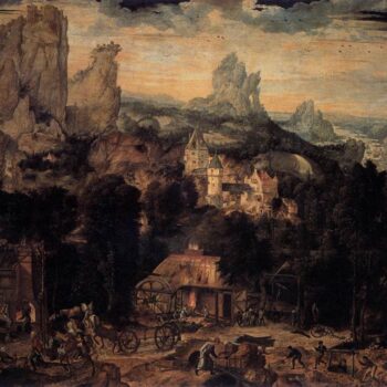 The Copper Mine, 1540, Oil on wood, 83 x 114 cm, Galleria degli Uffizi, Florence