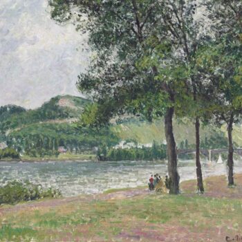 The Cours-la-Reine at Rouen, Grey Weather, 1898