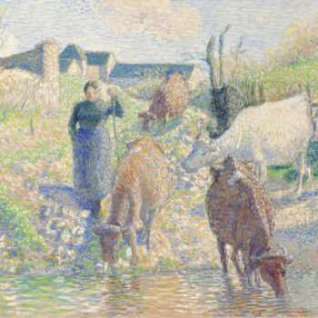 The Cows Watering, Osny, 1886