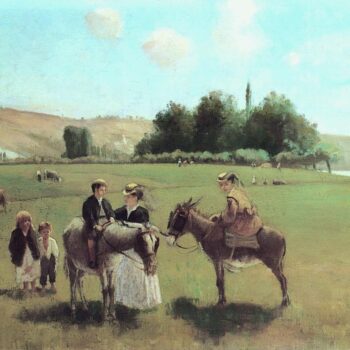 The Donkey Ride at Le Roche Guyon, 1864-65