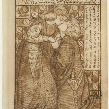 The Early Italian Poets (study for titlepage), 1861