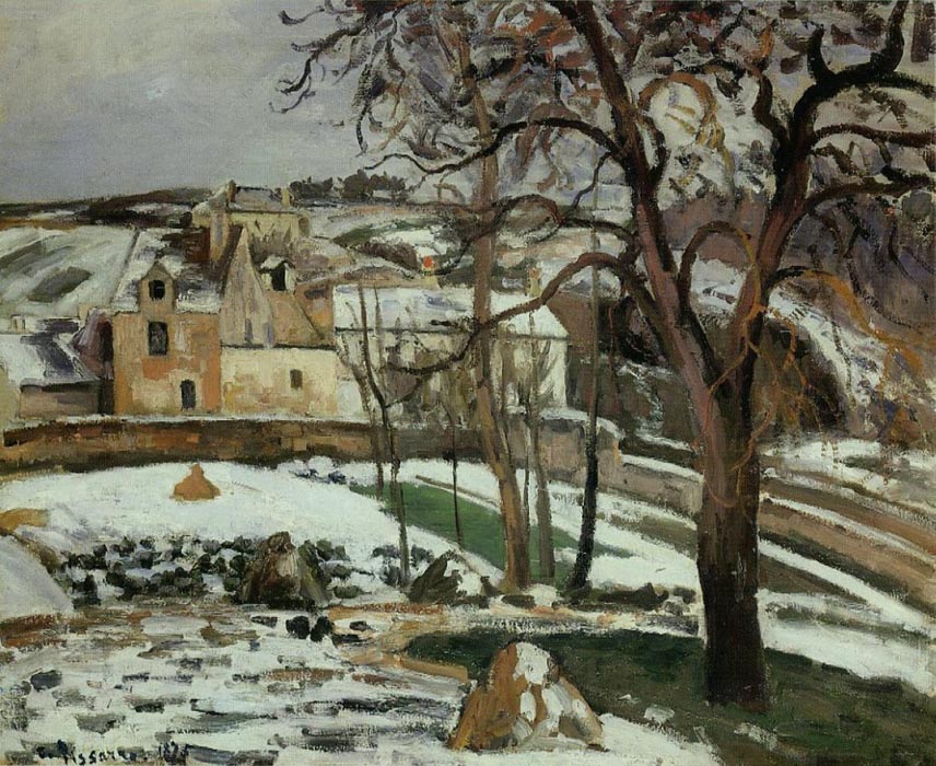 The Effect of Snow at the Hermitage, Pontoise, 1875