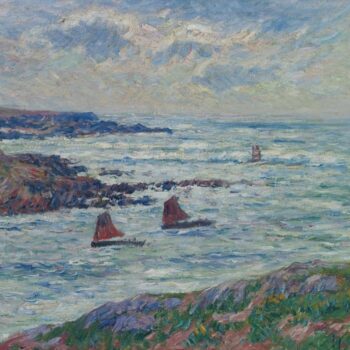 The Entering of Port Doelan, Finistere, 1909