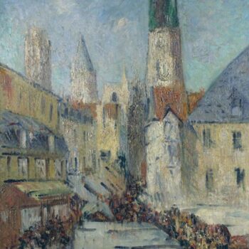 The Epicerie Street and the Cathedral of Rouen, 1929