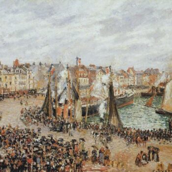 The Fishmarket, Dieppe - Grey Weather, Morning, 1902