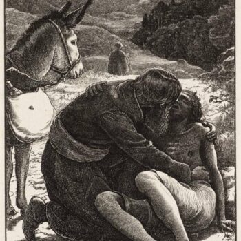 The Good Samaritan, engraved by the Dalziel Brothers, published1863