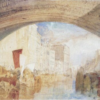 The Grand Canal from below the Rialto Bridge, Venice, 1820