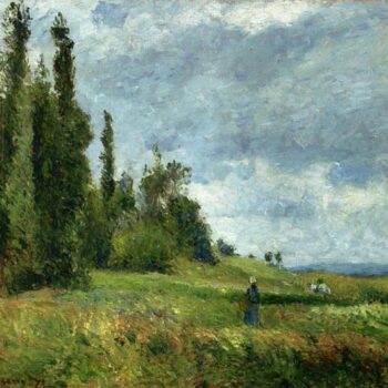 The Hill of Groettes, Pontoise, Grey Weather, 1875