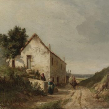 The House by the Road of Campagne wth Figures, 1856