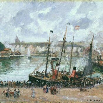 The Inner Harbor, Dpeppe - High Tide, Morning, Grey Weather, 1902