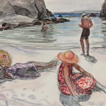 The Isle of Crozon, the Beach of Portzic, 1924