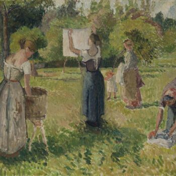 The Laundresses at Eragny (study), 1901