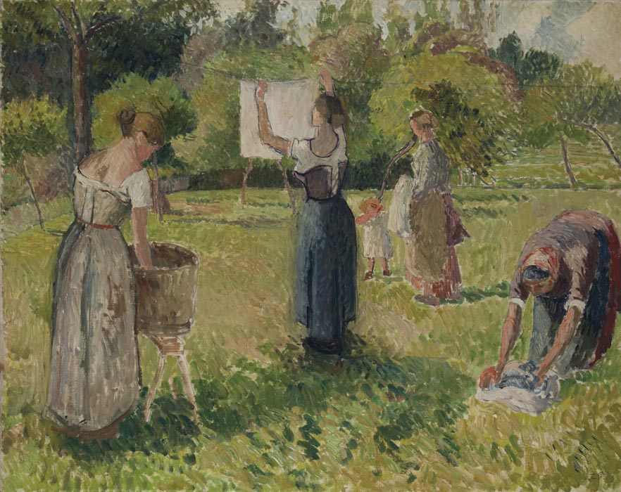 The Laundresses at Eragny (study), 1901