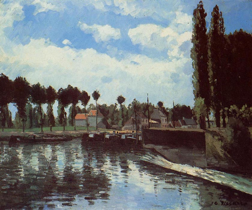 The Lock at Pontoise, 1869