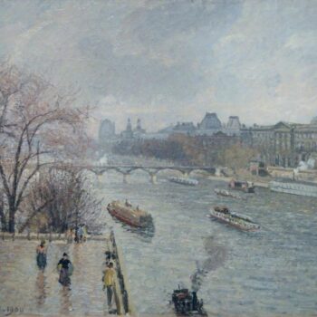 The Louvre - Afternoon, Rainy Weather, 1902