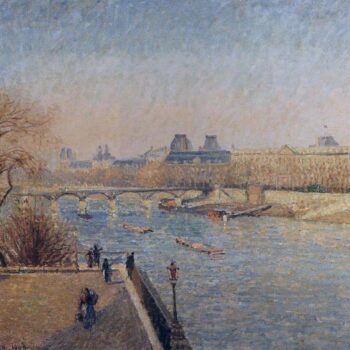 The Louvre - Winter Sunshine, Morning, 1900