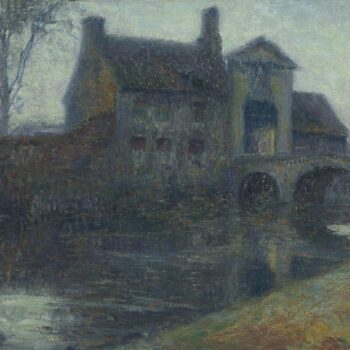 The Monastery Gates, Moonlight, Bruges, 1906