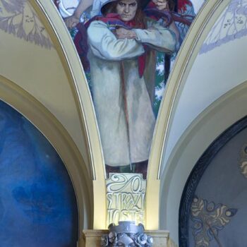 The Municipal House (Obecni Dum) ceiling, Prague 8866