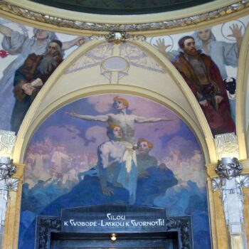 The Municipal House (Obecni Dum) ceiling, Prague 8875