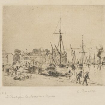The Port near the Custom at Rouen, 1893