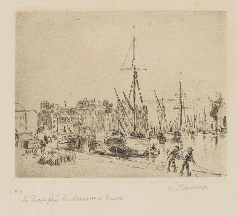 The Port near the Custom at Rouen, 1893