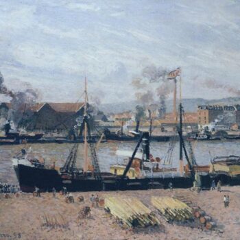 The Port of Rouen - Unloading Wood, 1898