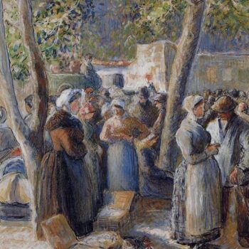 The Poultry Market in Gisors, 1887