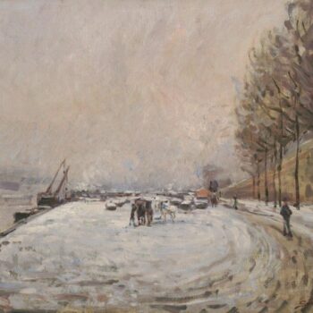 The Quay of Saint-Bernard under the Snow, 1882