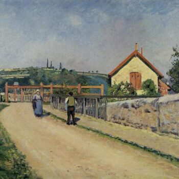 The Railroad Crossing at Les Patis, 1873-74