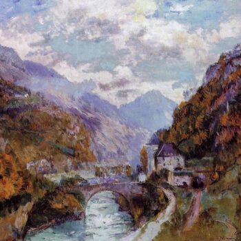 The Rhone at Saint-Maurice, Valais (aka Switzerland)