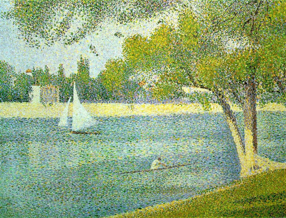The River Seine at La Grande-Jatte 1888