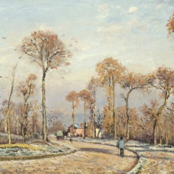 The Road to Versailles, Louveciennes - Morning Frost, 1871