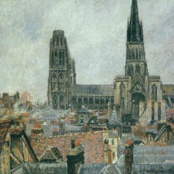 The Roofs of Old Rouen - Grey Weather, 1896