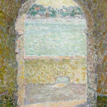 The Sea Viewing through the Stone Arch