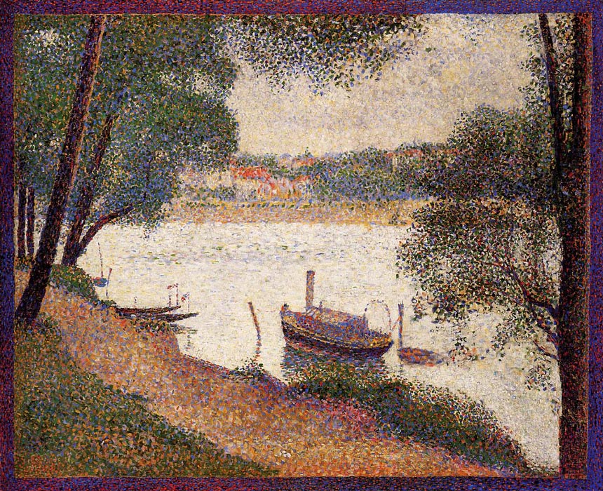 The Seine at La Grande Jatte in the Spring 1888