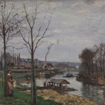 The Seine at Port-Marly, Loundring Place, 1872