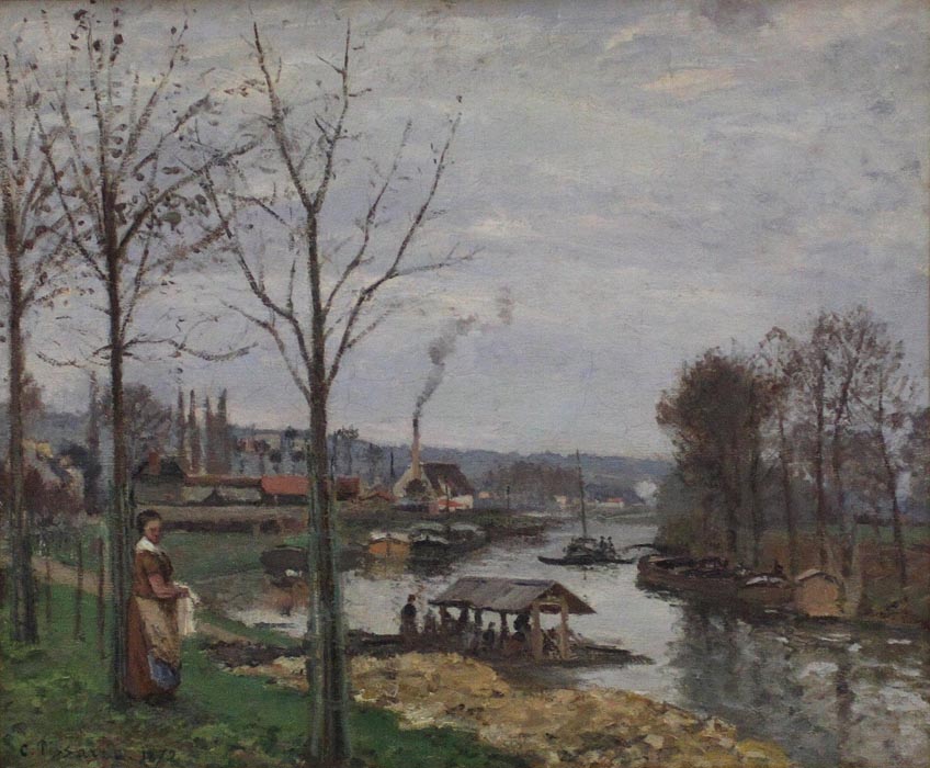 The Seine at Port-Marly, Loundring Place, 1872